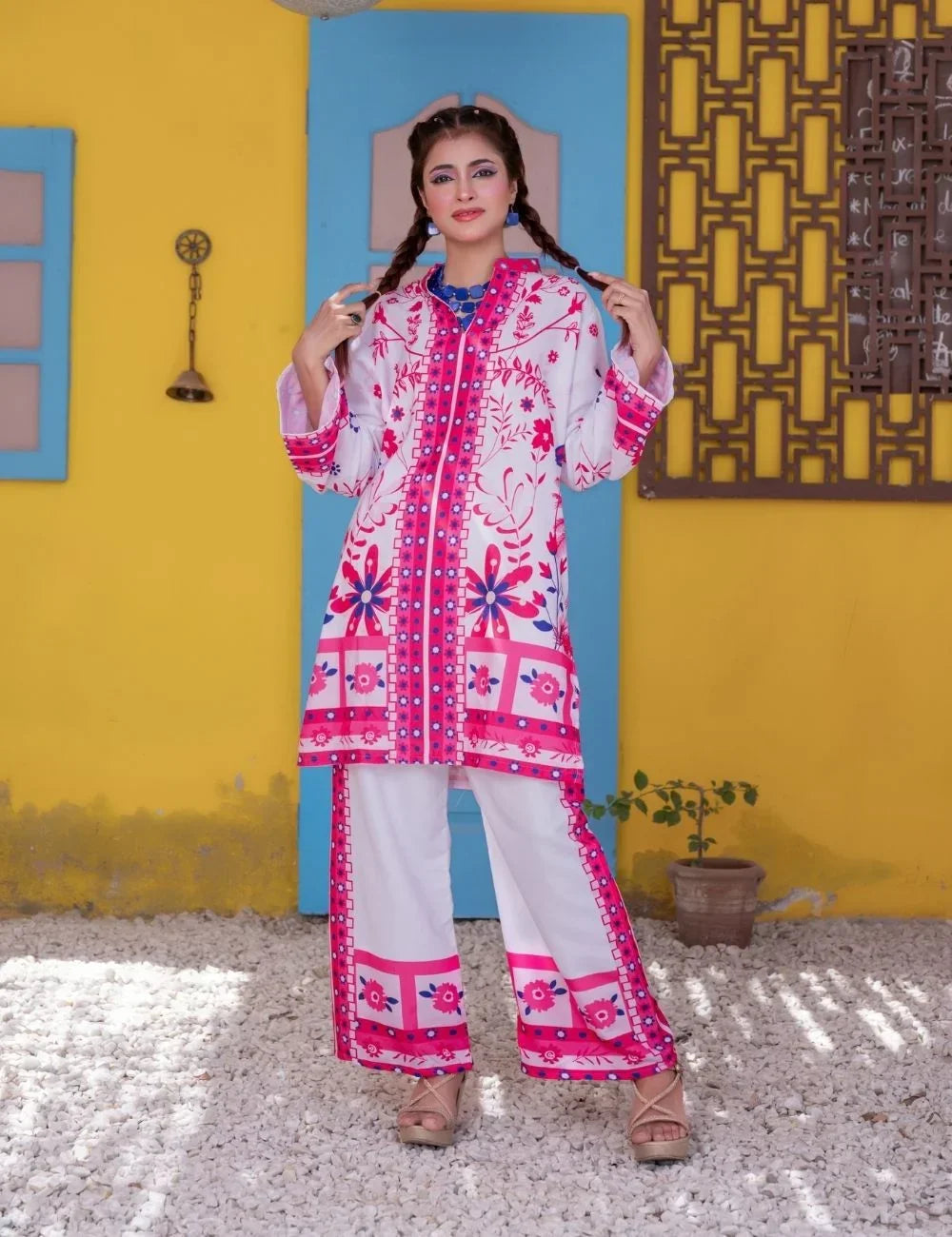 Ravya – 2-pc Co-ord Cotton Silk Set