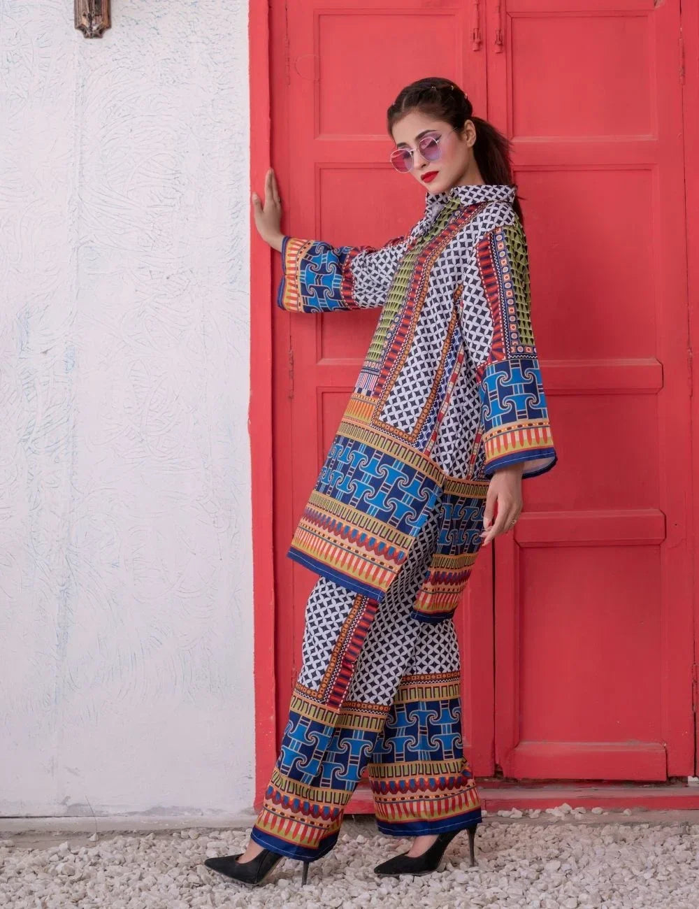 Noor – 2-pc Elegant Fusion Cotton Silk Co-ord Set