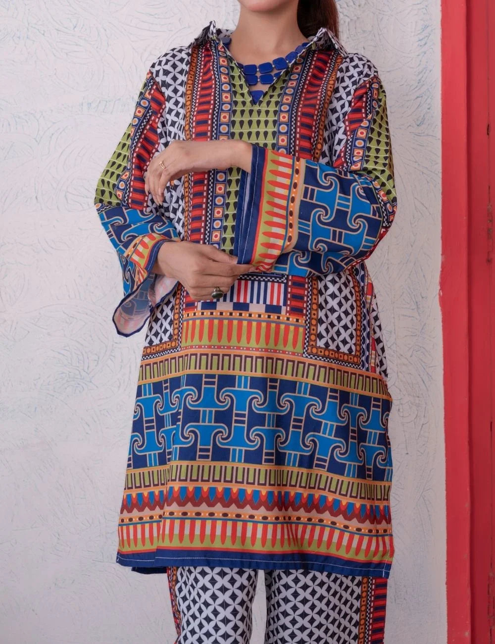 Noor – 2-pc Elegant Fusion Cotton Silk Co-ord Set