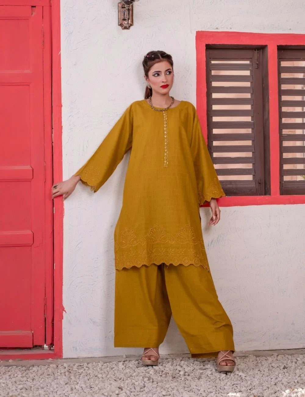 Lior – 2-pc Farshi Khaddar Set