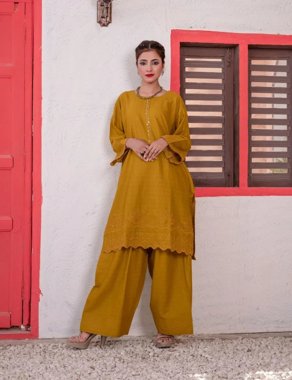 Lior – 2-pc Farshi Khaddar Set