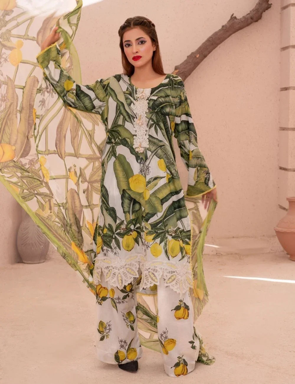 Zehra – 3-pc Unstitched Lawn Suit