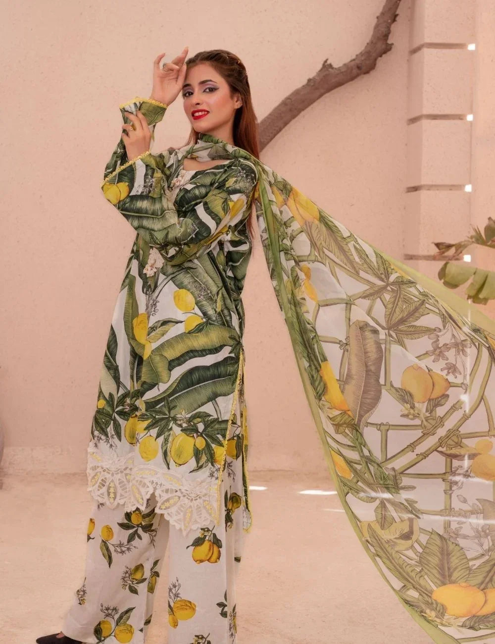 Zehra – 3-pc Unstitched Lawn Suit