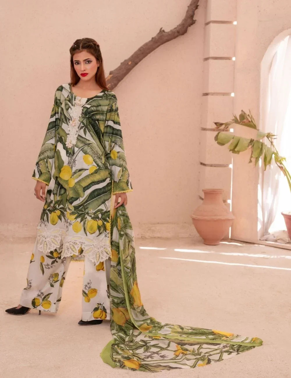 Zehra – 3-pc Unstitched Lawn Suit