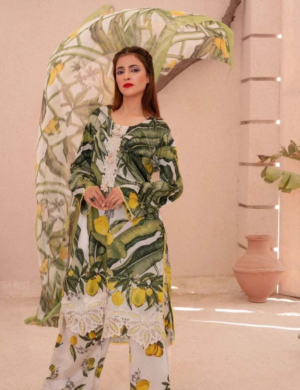 Zehra – 3-pc Unstitched Lawn Suit