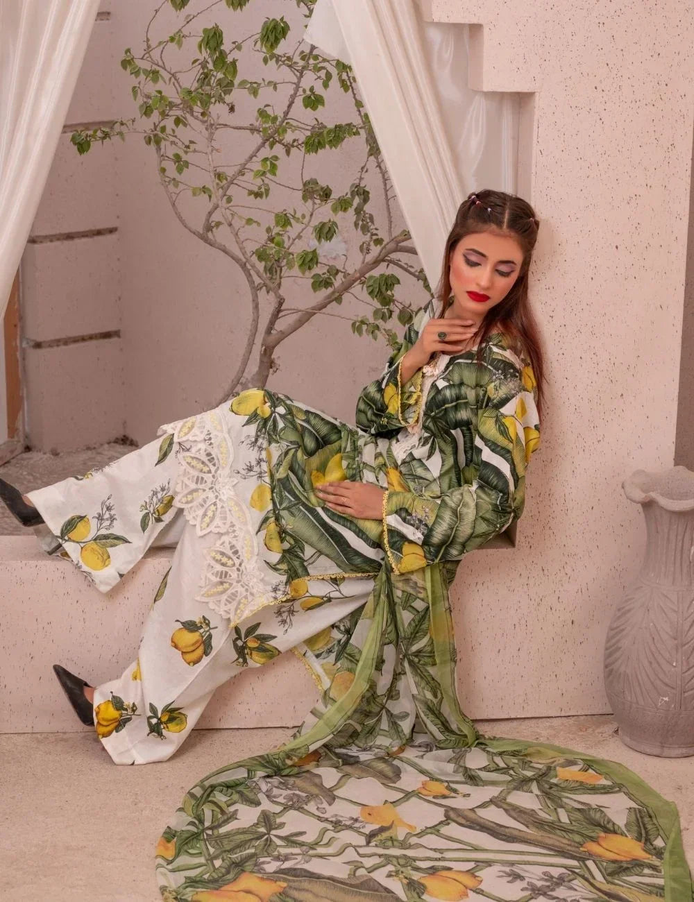 Zehra – 3-pc Unstitched Lawn Suit