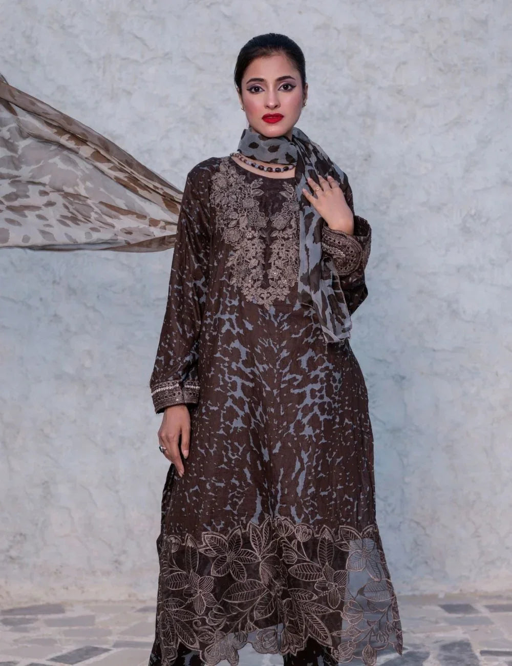 Ranya – 3-pc Unstitched Embroidered Lawn