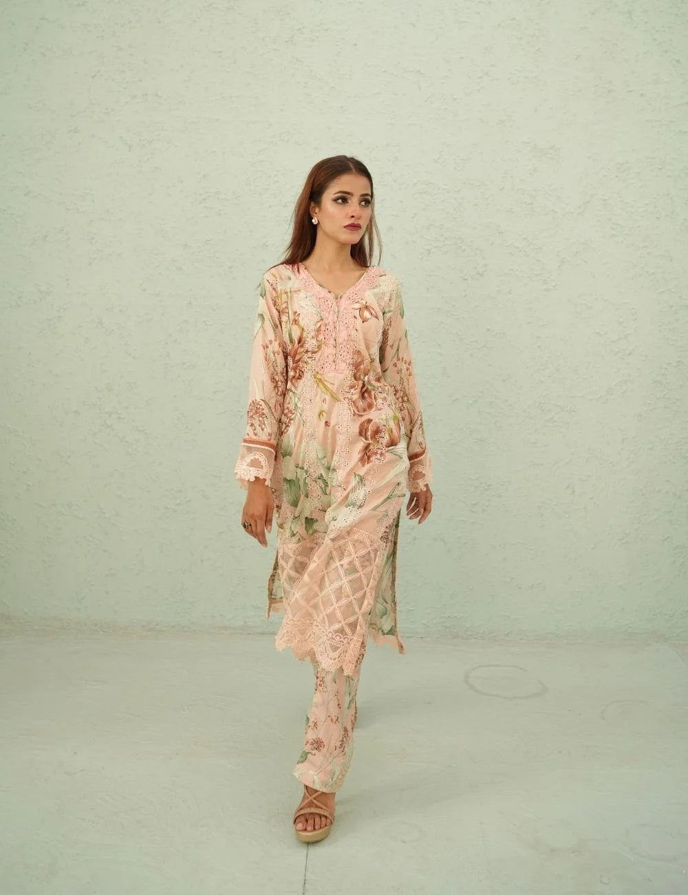 Eshal Whitework – 3-Pc Chikankari Lawn (Unstitched)