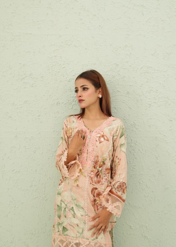 3-pcs lawn chikankari (Unstitched)