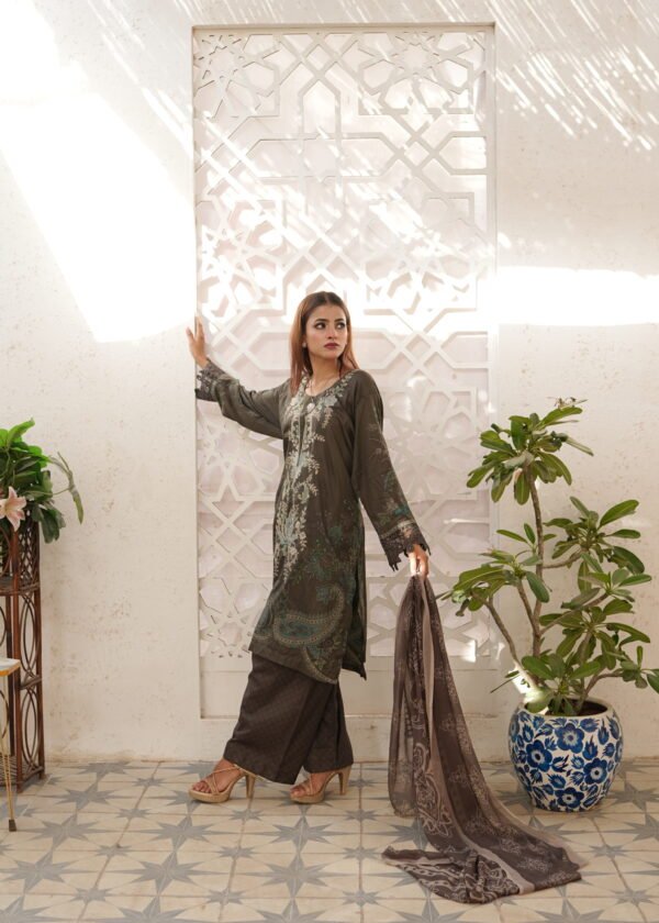 3-pcs lawn embroidered (Unstitched)