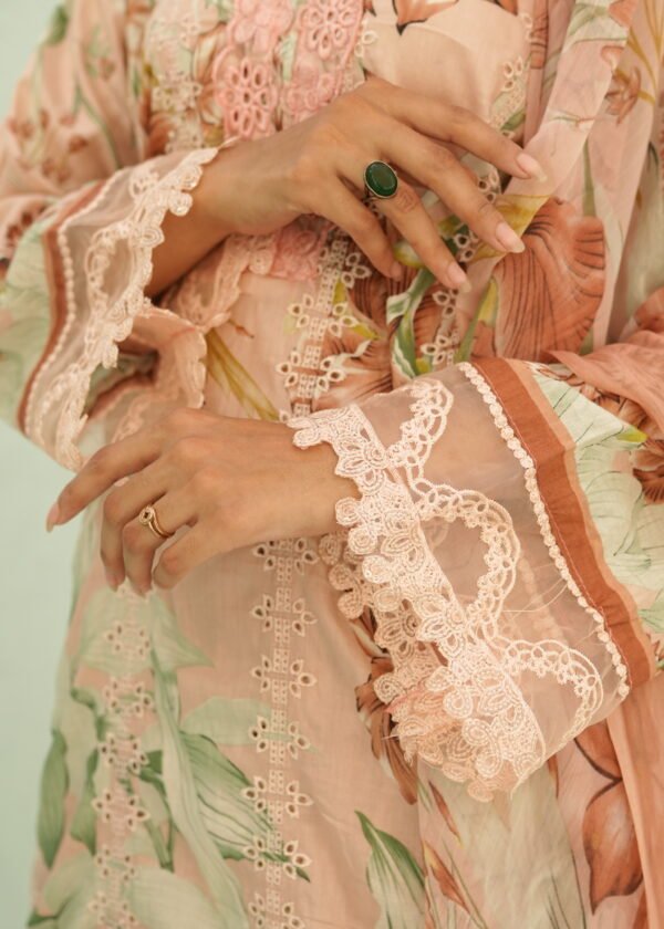 3-pcs lawn chikankari (Unstitched)